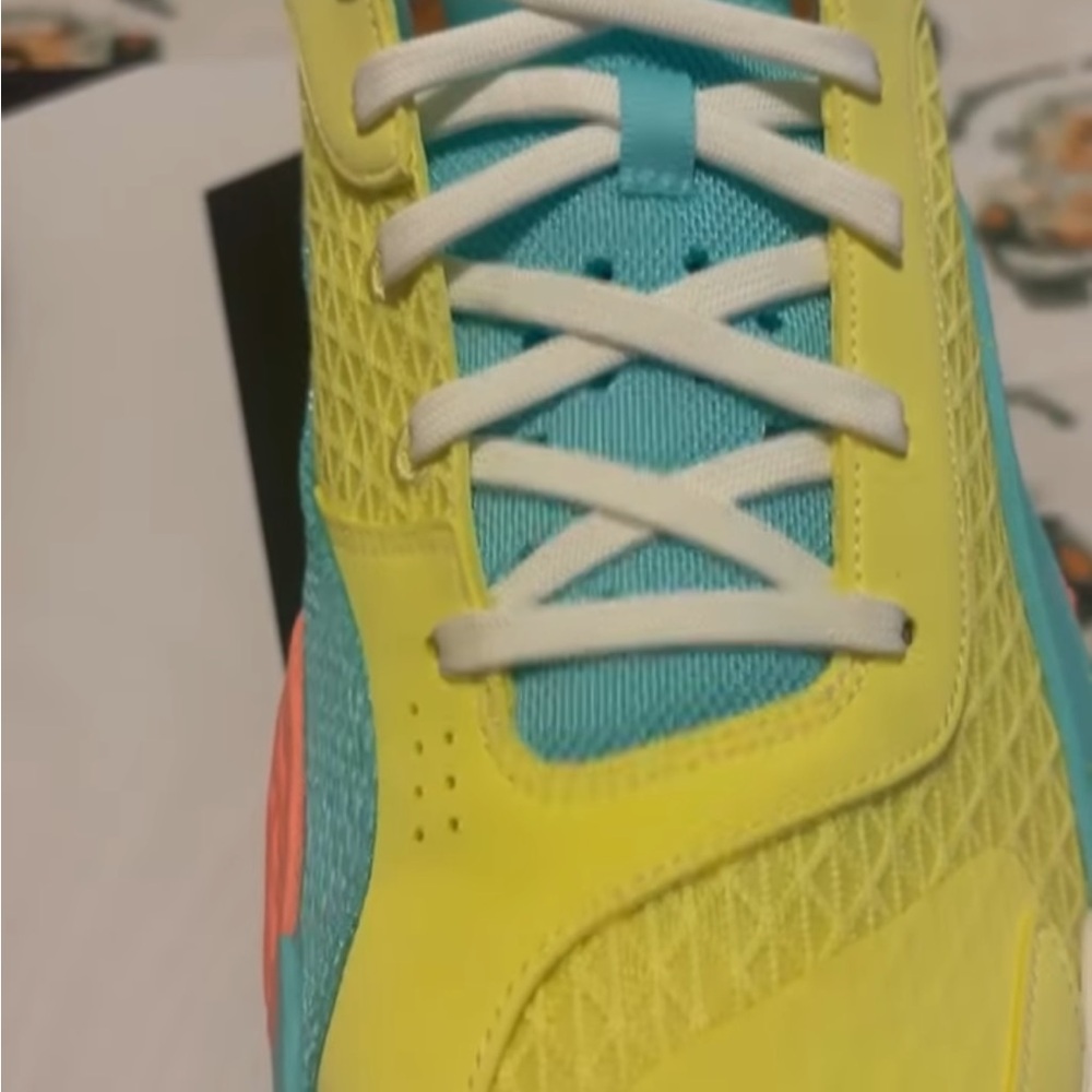 Jordan Athletic Shoes - Yellow, Blue, and Pink